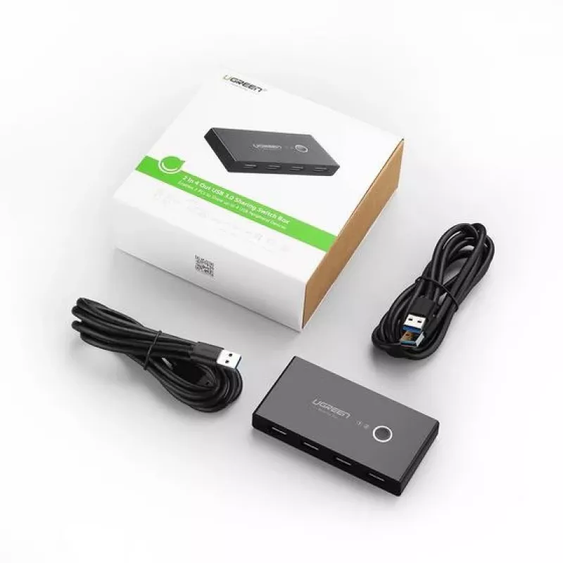 Ugreen 30768 Hub διασύνδεσης USB 3.2 Gen 1 (3.1 Gen 1) Type-A 5000 Mbit/s Μαύρο