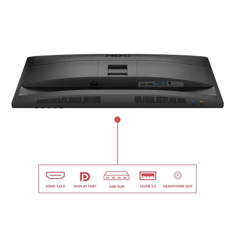 AOC E4 Q27E4U Οθόνη υπολογιστή 68,6 cm (27 ίντσες) 2560 x 1440 Quad HD LED Μαύρο