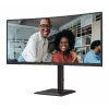AOC CU34E4C Οθόνη υπολογιστή 86,4 cm (34 ίντσες) 3440 x 1440 Pixel Μαύρο