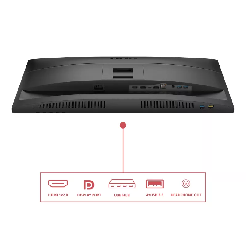 AOC E4 Q27E4CV Οθόνη υπολογιστή 68,6 cm (27 ίντσες) 2560 x 1440 Pixel Quad HD LED Μαύρο