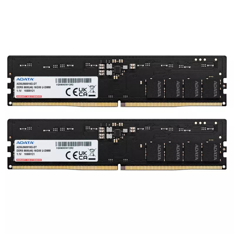 ADATA AD5U560032G-DT Μονάδα μνήμης 64 GB 2 x 32 GB DDR5 288-Pin DIMM