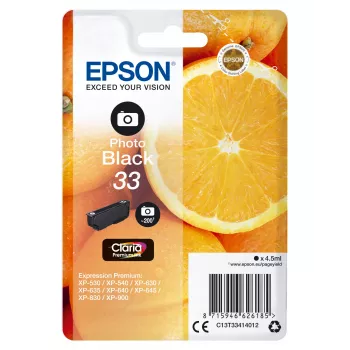 Μελανοταινία Epson 33 Photo-sort 200 Φωτογραφίες Μαύρο C13T33414012