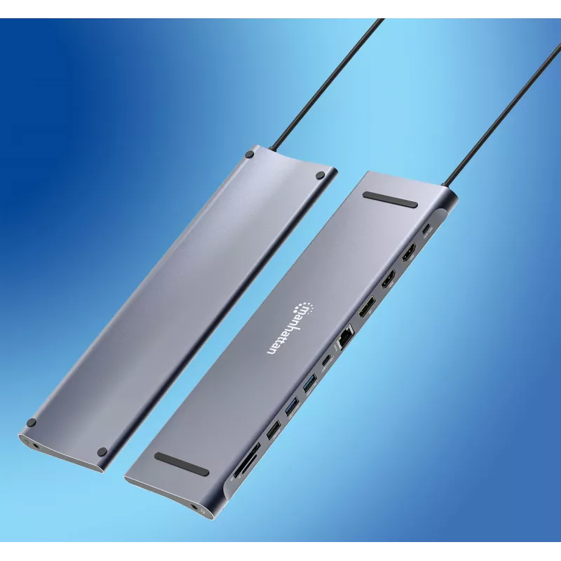 Dock/Hub Manhattan USB-C 10 θύρες 4K 60Hz Power Delivery