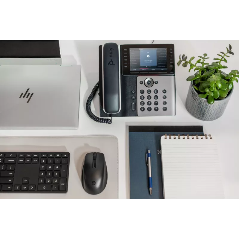 HP Poly Edge E550 IP-Τηλέφωνο και PoE-δυνατό, IPS, 800 x 480 Pixel, 5:3, WPA2-Enterprise, EAP-TLS, HTTPS, ENERGY STAR, EAC, RoHS, Federal Communications Commission (FCC), CE