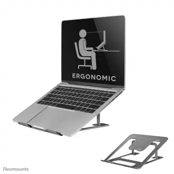 Neomounts NSLS085Γκρι Βάση laptop 10-17 ίντσες - αναδιπλούμενη - compact - universal