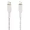 BELKIN Καλώδιο Lightning σε USB-C Πλεκτό 1m Λευκό