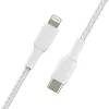 BELKIN Καλώδιο Lightning σε USB-C Πλεκτό 1m Λευκό