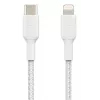 BELKIN Καλώδιο Lightning σε USB-C Πλεκτό 1m Λευκό
