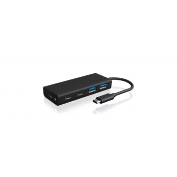 ICY BOX IB-HUB1426-CPD USB 3.2 Gen 1 (3.1 Gen 1) Type-C 5000 Mbit/s Μαύρο