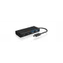 ICY BOX IB-HUB1426-CPD USB 3.2 Gen 1 (3.1 Gen 1) Type-C 5000 Mbit/s Μαύρο
