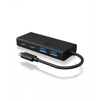 ICY BOX IB-HUB1426-CPD USB 3.2 Gen 1 (3.1 Gen 1) Type-C 5000 Mbit/s Μαύρο