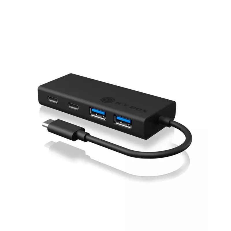 ICY BOX IB-HUB1426-CPD USB 3.2 Gen 1 (3.1 Gen 1) Type-C 5000 Mbit/s Μαύρο