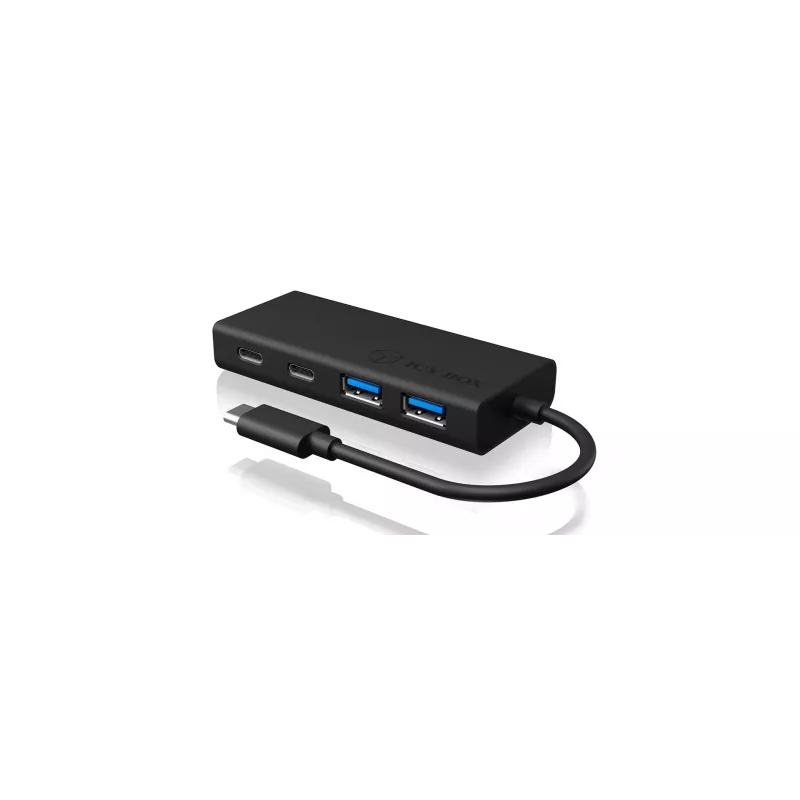 ICY BOX IB-HUB1426-CPD USB 3.2 Gen 1 (3.1 Gen 1) Type-C 5000 Mbit/s Μαύρο