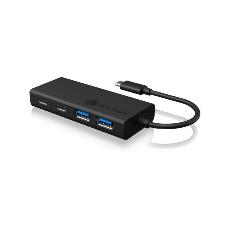 ICY BOX IB-HUB1426-CPD USB 3.2 Gen 1 (3.1 Gen 1) Type-C 5000 Mbit/s Μαύρο