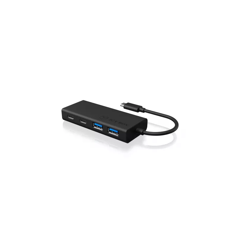 ICY BOX IB-HUB1426-CPD USB 3.2 Gen 1 (3.1 Gen 1) Type-C 5000 Mbit/s Μαύρο