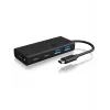 ICY BOX IB-HUB1426-CPD USB 3.2 Gen 1 (3.1 Gen 1) Type-C 5000 Mbit/s Μαύρο