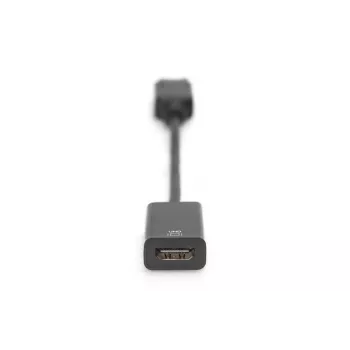 DIGITUS DP - HDMI Καλώδιο 20 cm μαύρο DP - HDMI Type A M/F HDMI 2.0
