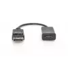 DIGITUS DP - HDMI Καλώδιο 20 cm μαύρο DP - HDMI τύπου A M/F HDMI 2.0