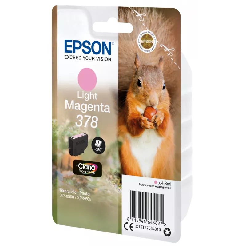 Epson Squirrel Ατομική συσκευασία Light Magenta 378 Claria Photo HD μελάνι