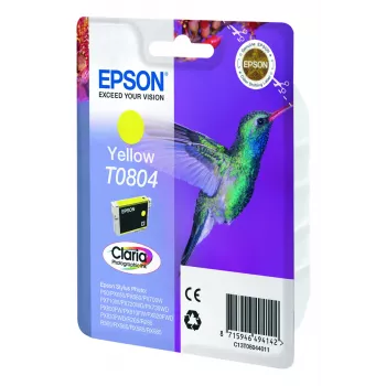 Epson Hummingbird Ατομική συσκευασία Κίτρινο T0804 Claria Photo μελάνι