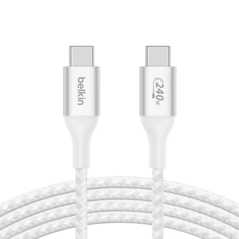 BELKIN Καλώδιο USB - BoostCharge - Καλώδιο USB-C σε USB-C 240W - 1m - Λευκό
