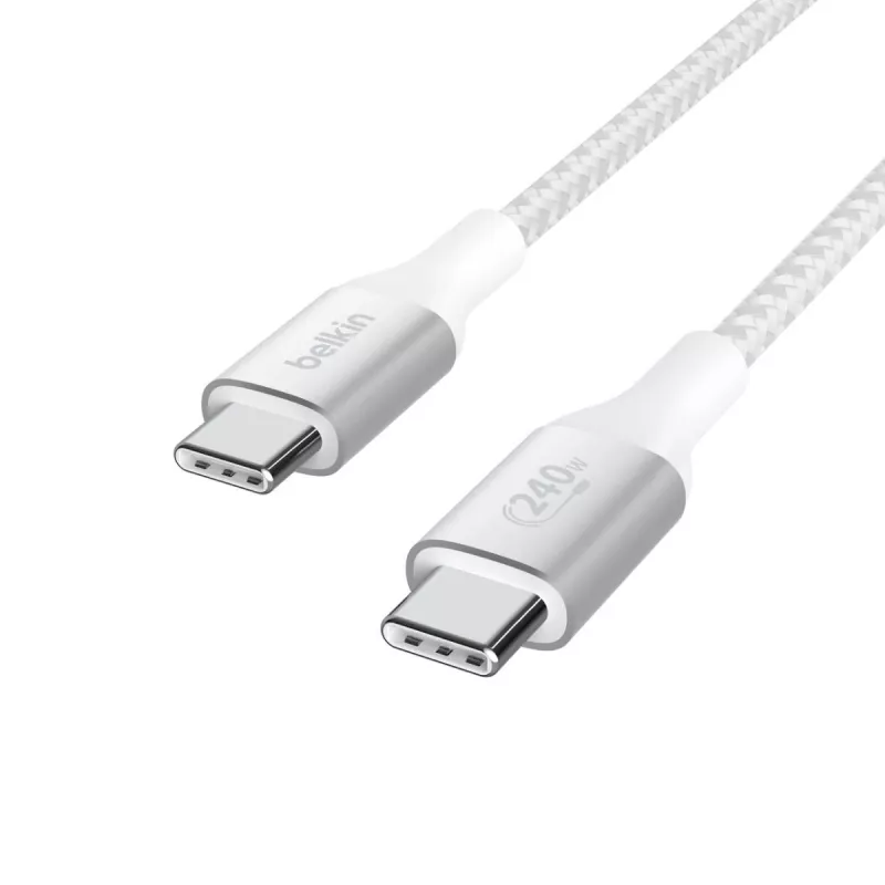 BELKIN Καλώδιο USB - BoostCharge - Καλώδιο USB-C σε USB-C 240W - 1m - Λευκό