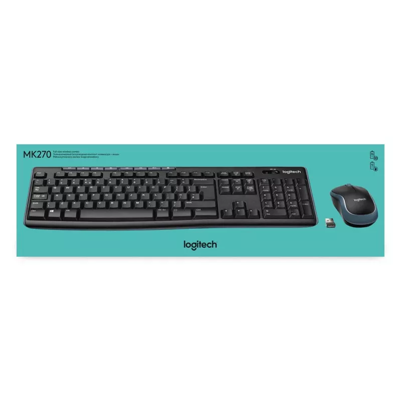 LOGITECH Wireless Desktop Mk270 - Azerty Βελγικό