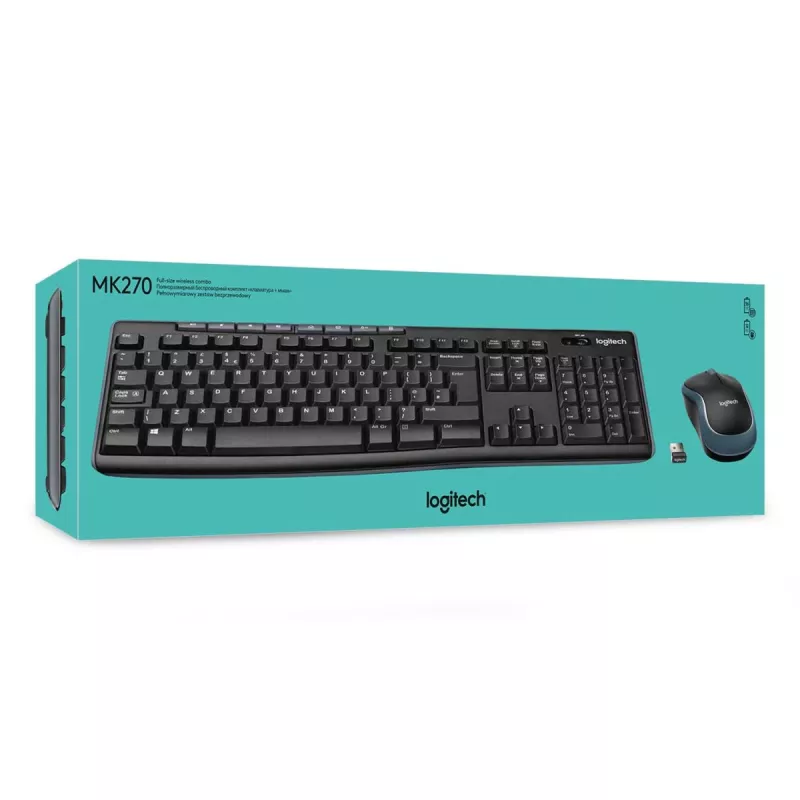 LOGITECH Wireless Desktop Mk270 - Azerty Βελγικό