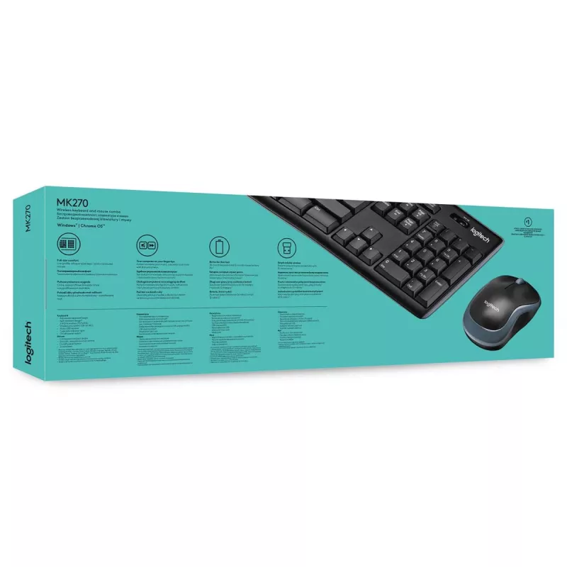 LOGITECH Wireless Desktop Mk270 - Azerty Βελγικό