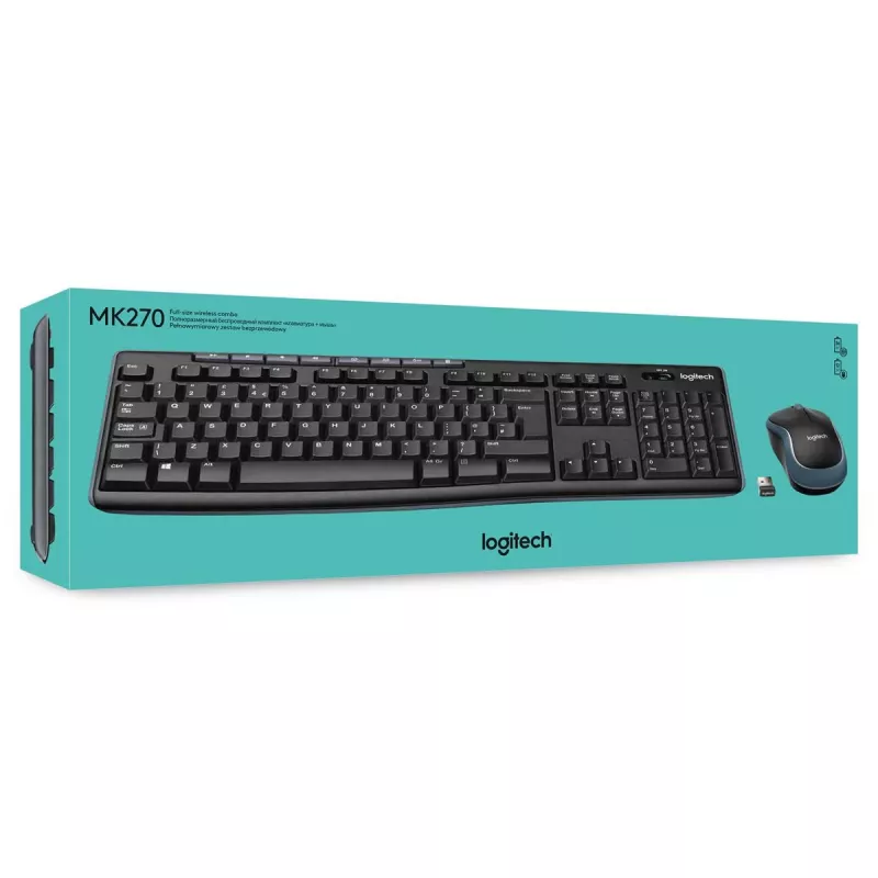 LOGITECH Wireless Desktop Mk270 - Azerty Βελγικό