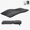 LOGITECH Ergo K860 - Ασύρματο split πληκτρολόγιο Graphite Qwerty US/International