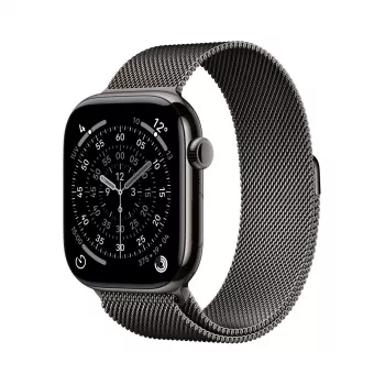 APPLE Watch Series 11 GPS + Cellular 46mm Σχιστολιθική θήκη τιτανίου με Σχιστολιθικό Milanese Loop S/M