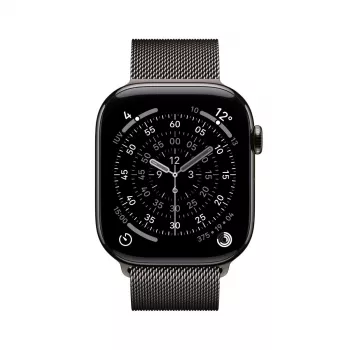 APPLE Watch Series 11 GPS + Cellular 46mm Σχιστολιθική θήκη τιτανίου με Σχιστολιθικό Milanese Loop S/M