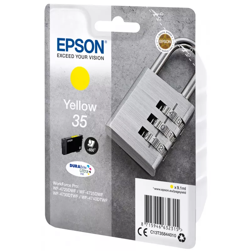 Epson Padlock Ατομική συσκευασία κίτρινο 35 DURABrite Ultra Ink