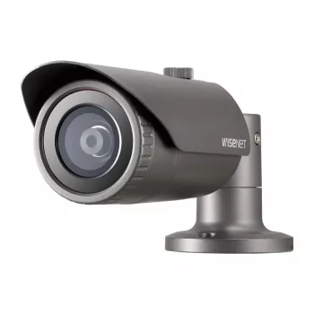 Κάμερα IP τύπου bullet Hanwha QNO-7012R, 4 MP, εξωτερικού χώρου, PoE, IR, IP66, IK10, γκρι