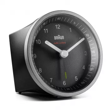 Braun BC07SB-DCF Ξυπνητήρι κουάρτζ Μαύρο, Ασημί