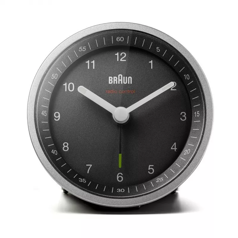 Braun BC07SB-DCF Ξυπνητήρι κουάρτζ Μαύρο, Ασημί