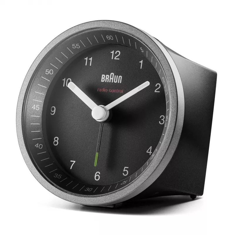 Braun BC07SB-DCF Ξυπνητήρι κουάρτζ Μαύρο, Ασημί