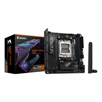GIGABYTE B850I AORUS PRO Μητρική - Επεξεργαστές AMD Ryzen 9000 Series, 8+2+1 φάσεις Digital VRM, έως 8400MHz DDR5 (OC), 1xPCIe 5.0 + 1xPCIe 4.0 M.2, 2.5LAN, WIFI 7, USB 3.2 Gen 2