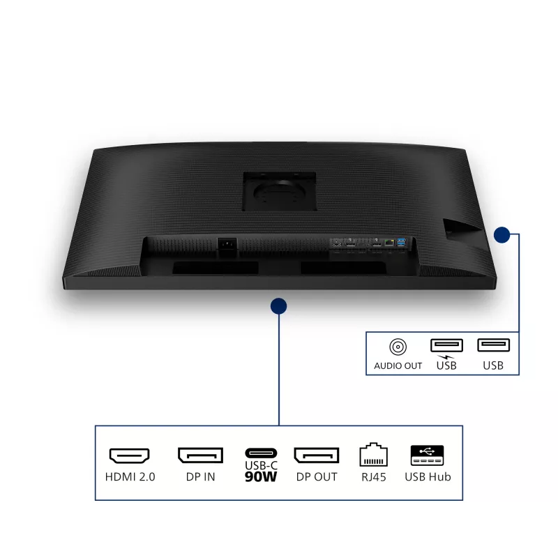 Philips 32B2U3601/00 Οθόνη υπολογιστή 80 cm (31,5 ίντσες) 2560 x 1440 Pixel Quad HD LCD Μαύρο