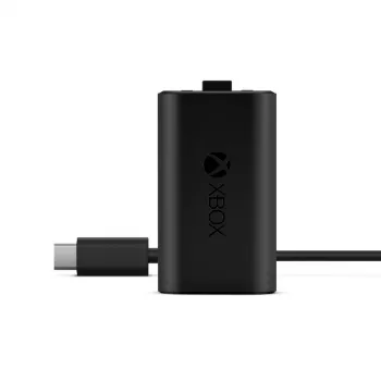 Κιτ φόρτισης Microsoft Xbox One Play & Charge Kit – επαναφορτιζόμενη ενσύρματη μπαταρία με USB Type-C, μαύρο, ματ