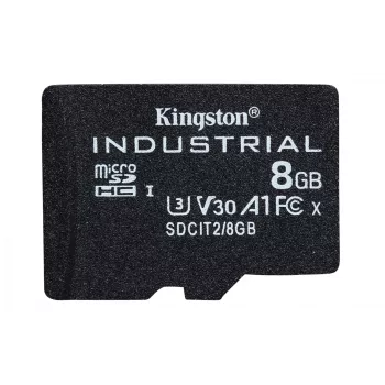 Kingston Technology 8GB microSDHC Industrial C10 A1 pSLC Κάρτα μεμονωμένη συσκευασία χωρίς αντάπτορα
