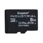 Kingston Technology 8GB microSDHC Industrial C10 A1 pSLC Κάρτα μεμονωμένη συσκευασία χωρίς αντάπτορα