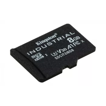 Kingston Technology 8GB microSDHC Industrial C10 A1 pSLC Κάρτα μεμονωμένη συσκευασία χωρίς αντάπτορα