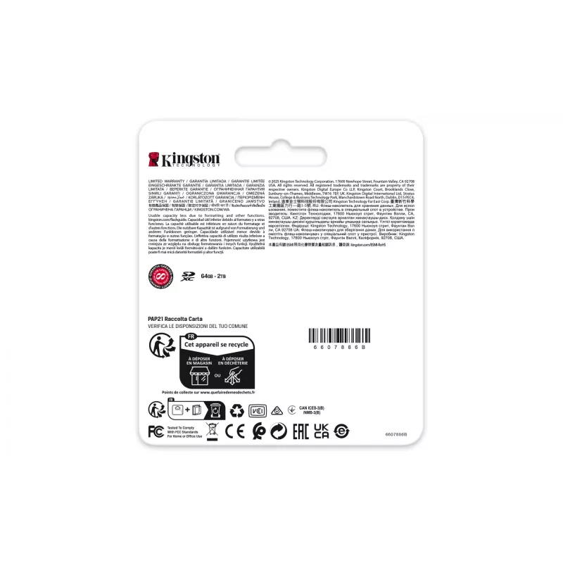 Kingston Technology 512GB Canvas React Plus SDXC UHS-II 280R/150W U3 V60 για Full HD/4K