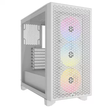 CORSAIR Mid-Tower Κουτί PC - 3000d RGB Airflow - Λευκό