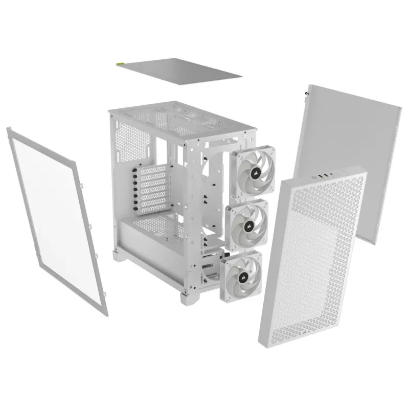 CORSAIR Mid-Tower Κουτί PC - 3000d RGB Airflow - Λευκό