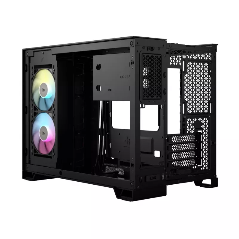CORSAIR PC Case - Icue Link 2500x RGB Micro ATX Dual Chamber Μαύρο