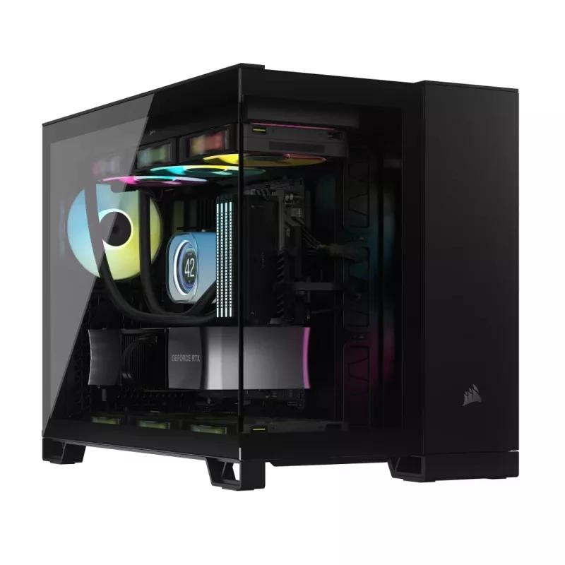 CORSAIR PC Case - Icue Link 2500x RGB Micro ATX Dual Chamber Μαύρο