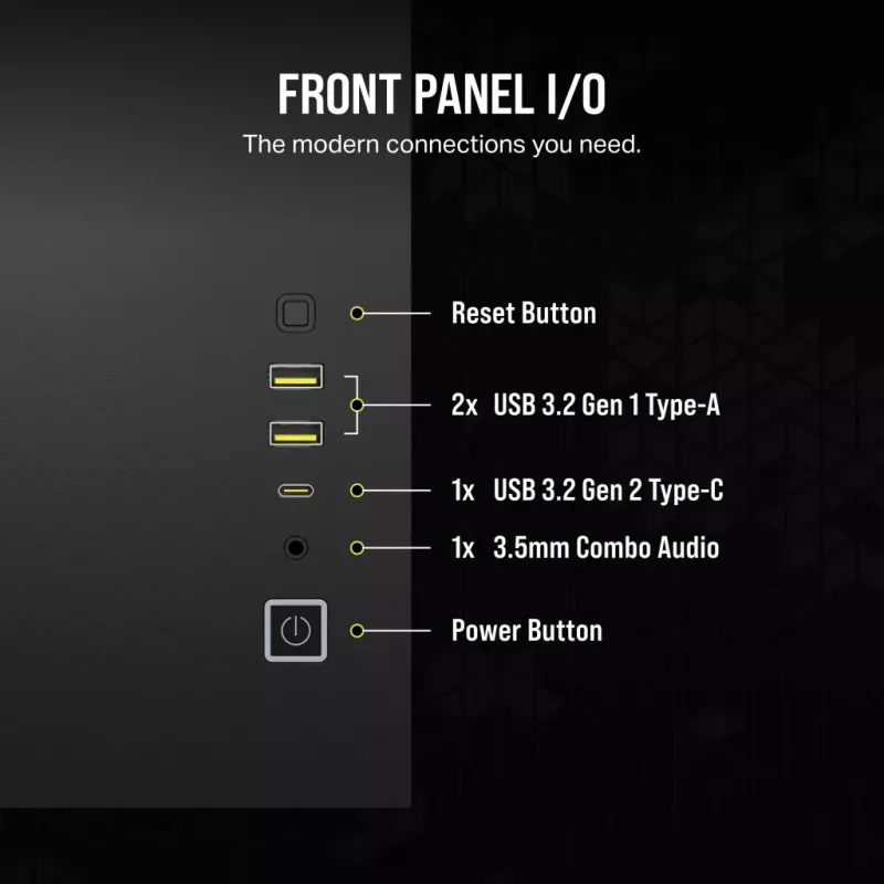 CORSAIR PC Case - Icue Link 2500x RGB Micro ATX Dual Chamber Μαύρο
